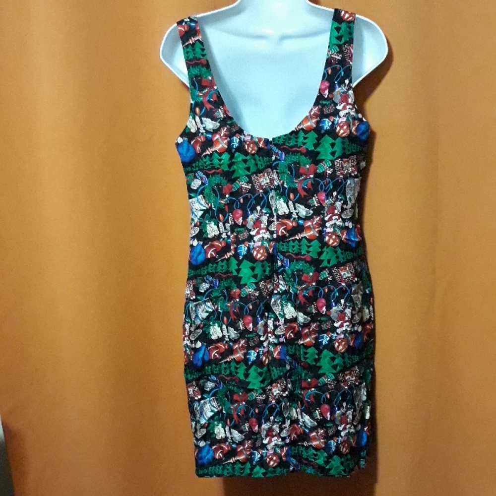 Nicole Miller Silk Christmas Dress - Picture 3 of 8
